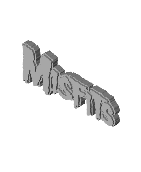 3D MULTICOLOR LOGO/SIGN - Misfits 3d model