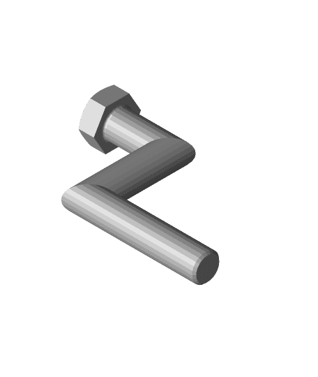 Special screw for transferred holes M16x100.stl 3d model