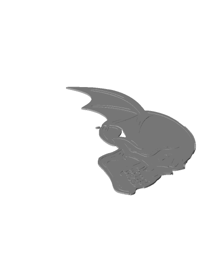 deathbat logo 3d model