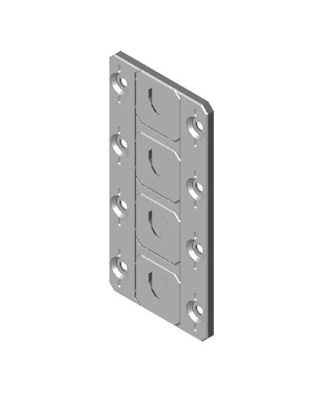 2x4 - Internal Grid - Stacking Plate 3d model