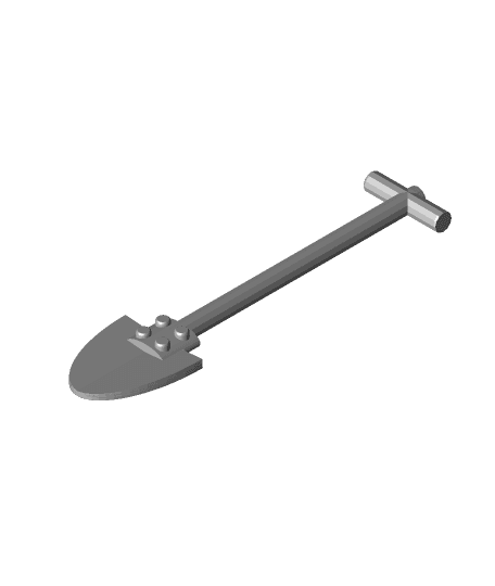 FHW: Trench fighter shovel v1 (Cosplay) 3d model