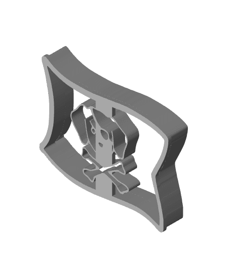 Pirate Dog Cookie Cutter, Biscuit Cutter 3d model