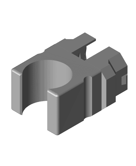 Whale 15mm PEX clip - Snap 3d model