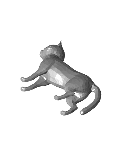 Low Poly Cat  3d model