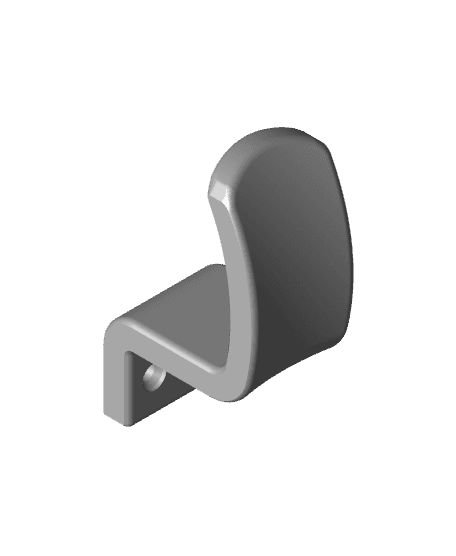 EZPZ Headphone Hanger (Under Desk) 3d model