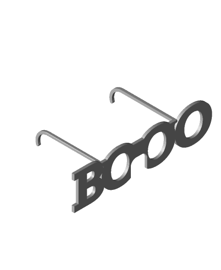 BOOOO GLASSES - GHOST GLASSES - HALLOWEENWEARABLE CONTEST  3d model