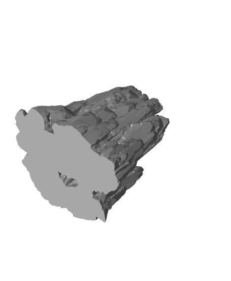 Small Mountain - With Free Dragon Warhammer - 5e DnD Inspired for RPG and Wargamers 3d model