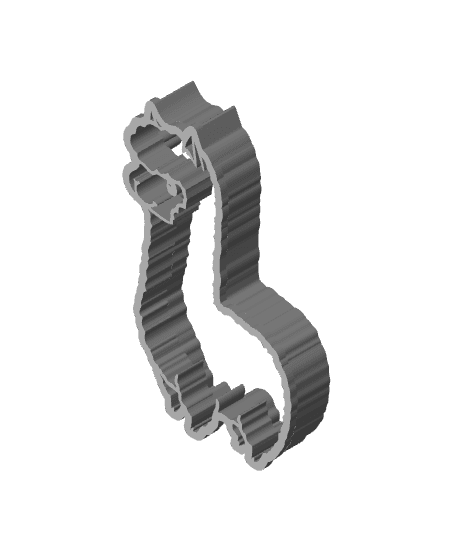 LLama Cookie Cutter, Biscuit Cutter 3d model