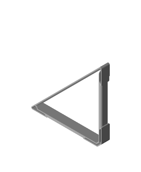 Corner shelf with mounting cleats 3d model