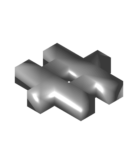 Interlocking Building Block Toy 3d model