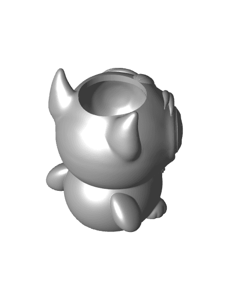 Forrest Cat Pencil Holder.stl 3d model