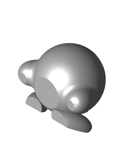 Kirby Planter - Multipart 3d model
