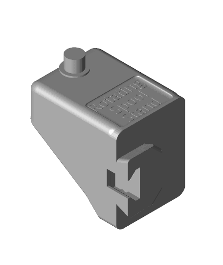 Rotating Filament Spool Stand - a Omnistand Mod 3d model