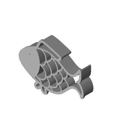 Fish Cookie Cutter, Biscuit Cutter 3d model