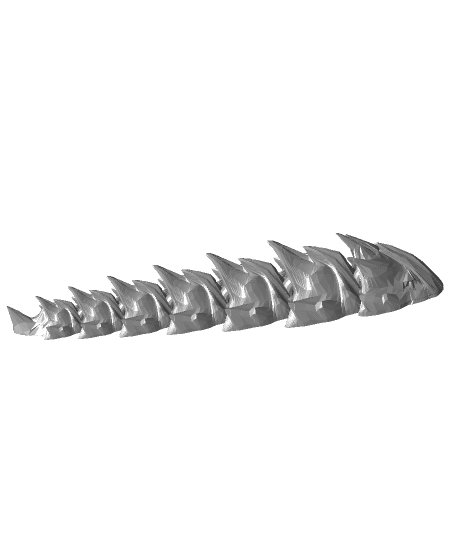 Articulated Spiny Sea Serpent 3d model
