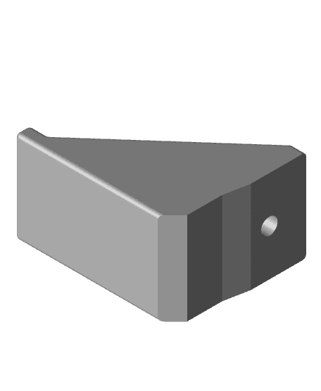 Baseboard heater cover wall bracket  3d model