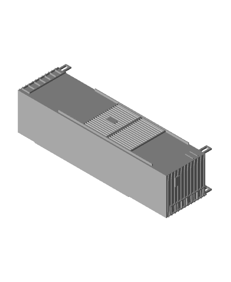 Z scale 40 ft double-door boxcar 3d model