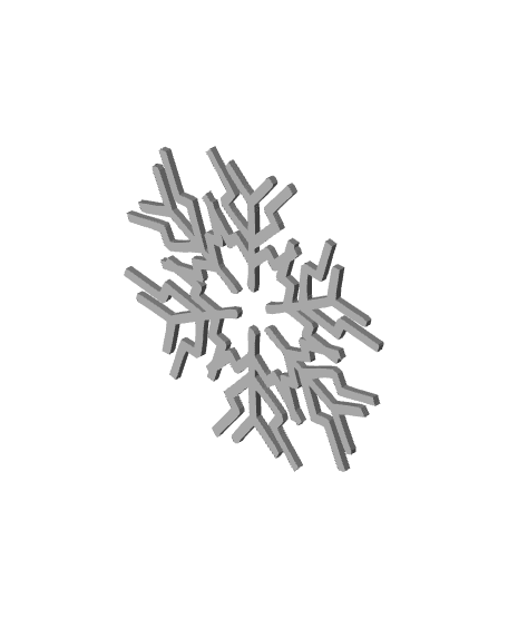 35 Snowflakes 3d model