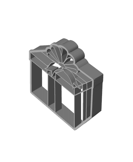 Gift Cookie Cutter, Biscuit Cutter 3d model