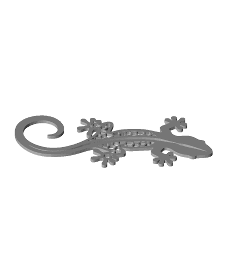 Salamander silhouette 3d model
