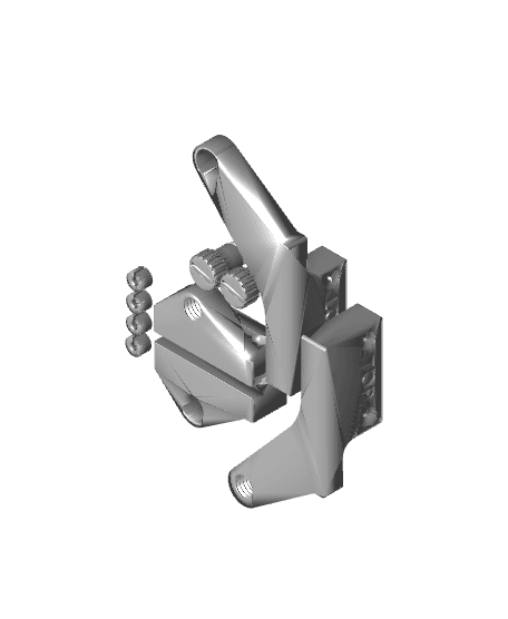 Bambu Lab P1S/X1 front door 270° hinge upgrade 3d model