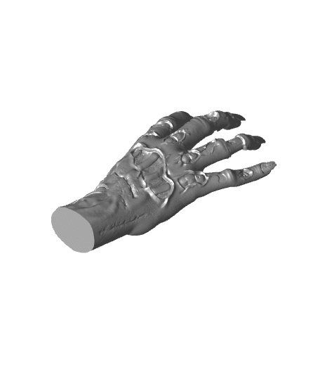 Zombie Hand (Pre-Supported) 3d model