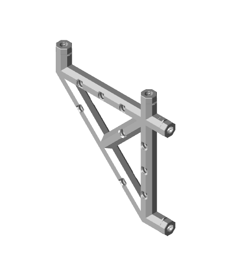 5x5 Bracket - Bolt-Locked Inserts 3d model