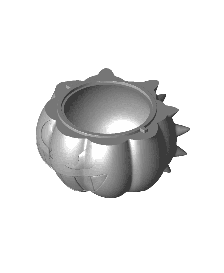 Gengar Pumpkin Bowl/Lid (+Bambu 3mf Files) 3d model