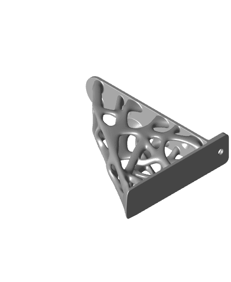 Topology optimised shelf bracket 3d model
