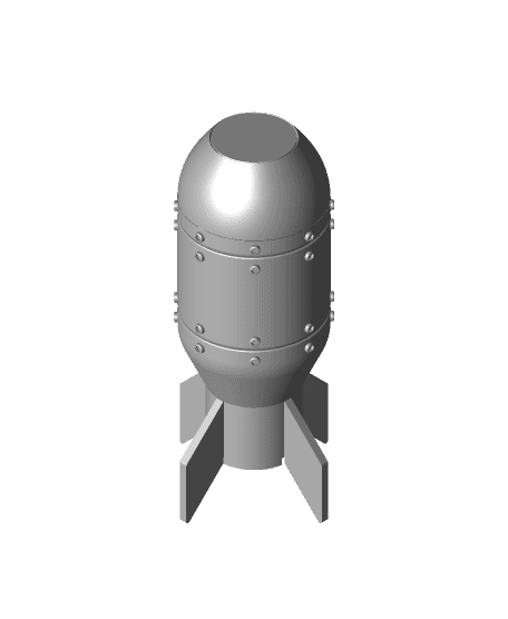 Da'Bomb Light Version 2 - A warhead that's a light too 3d model