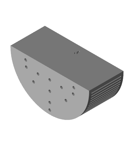 Wall Plant Pot - Straight Lines Design 3d model