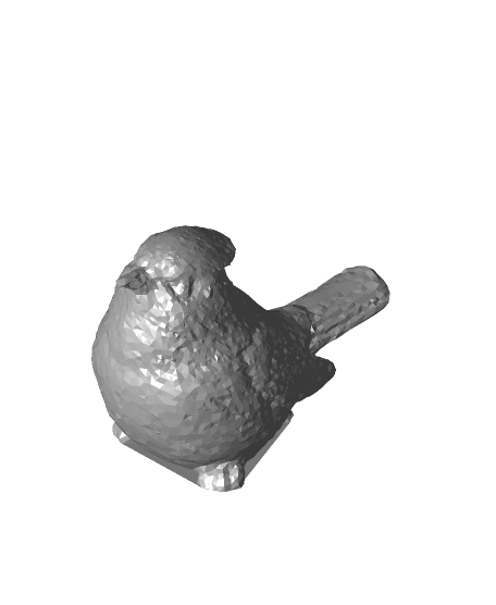 Bird Figurine - Blue jay 3d model