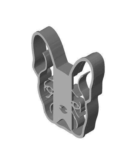 French Bulldog Cookie Cutter, Biscuit Cutter 3d model