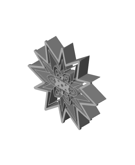 Mandala Cookie Cutter, Biscuit Cutter 3d model