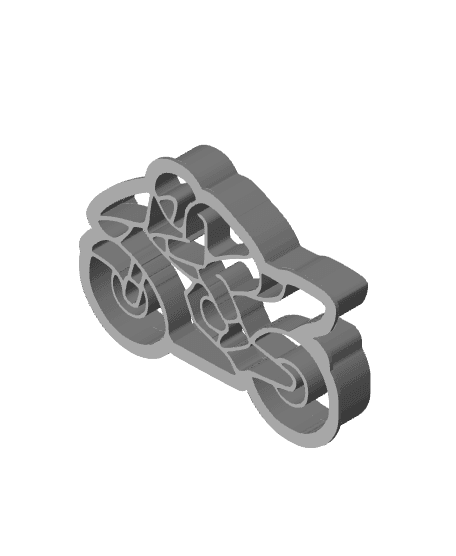 Rider Cookie Cutter, Biscuit Cutter 3d model