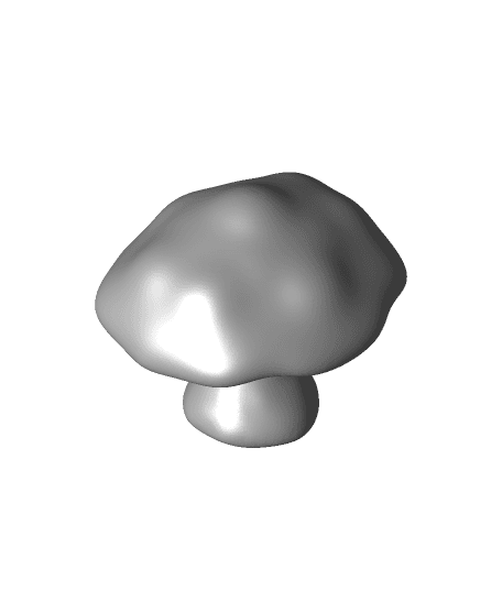 Mushroom ear ring 3d model