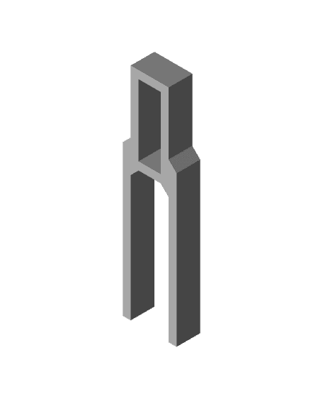 Simple Deadbolt Securing Device (Vertical) 3d model