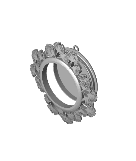 Ginkgo Picture Frame  (No Supports) 3d model
