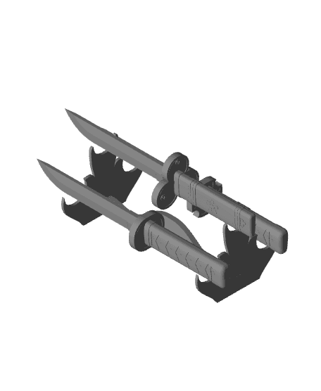 Zoro's swords as tanto blades/knifes 3d model