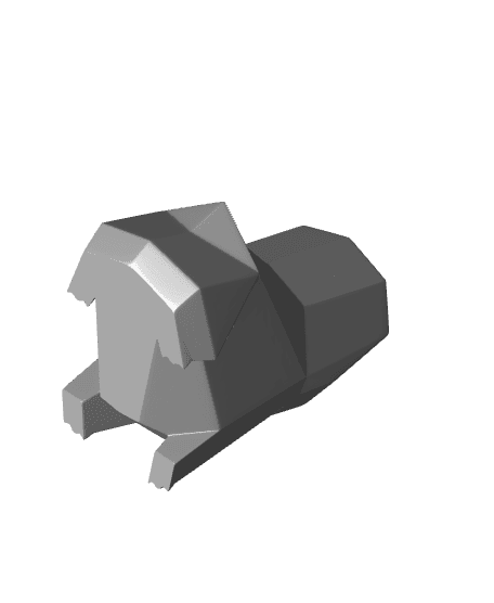 Low-poly Chikorita (Version 2) 3d model