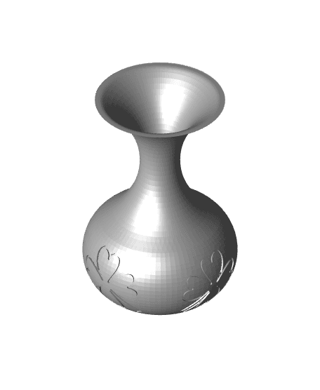 Clover Vase v2.stl 3d model