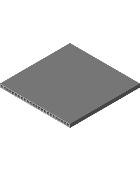 Corrugated plastic sheet 3d model