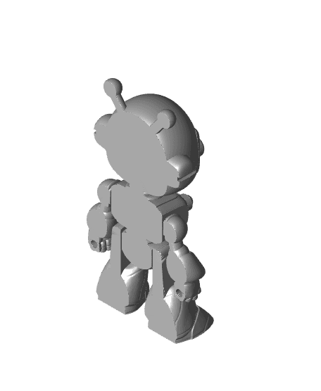 Pixel Mini Bot Print in Place 3d model