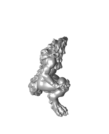 Hell Wolf - Bone - PRESUPPORTED - Hell Hath No Fury - 32mm Scale  3d model