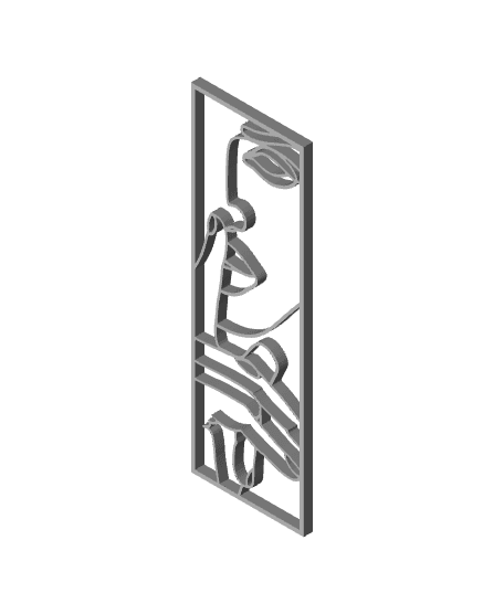 Be Quit Bookmark 3d model