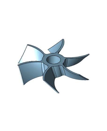 Dremel Fan (0.5in Mandrel) 3d model