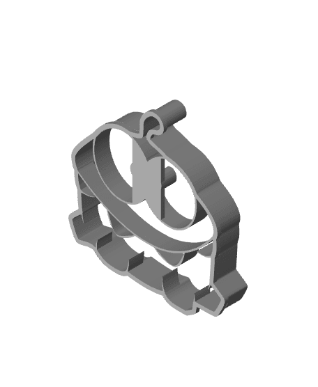 Monster Cookie Cutter, Biscuit Cutter 3d model