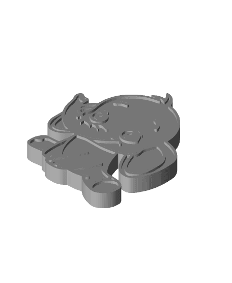 Baby Elephant Keychain 3d model