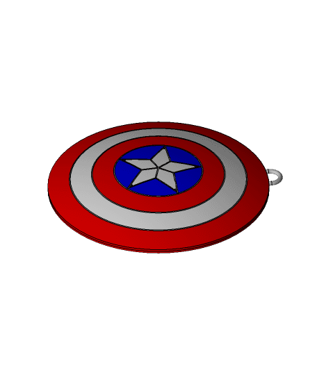 Captain america shield 3d model