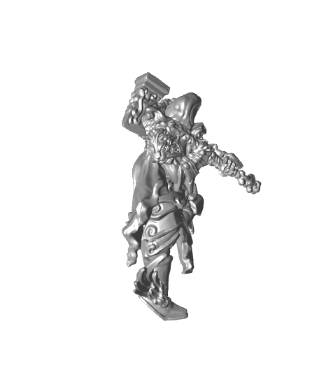 Dantioch - Paladin Lord - PRESUPPORTED - 32mm Scale - Heaven hath no fury  3d model